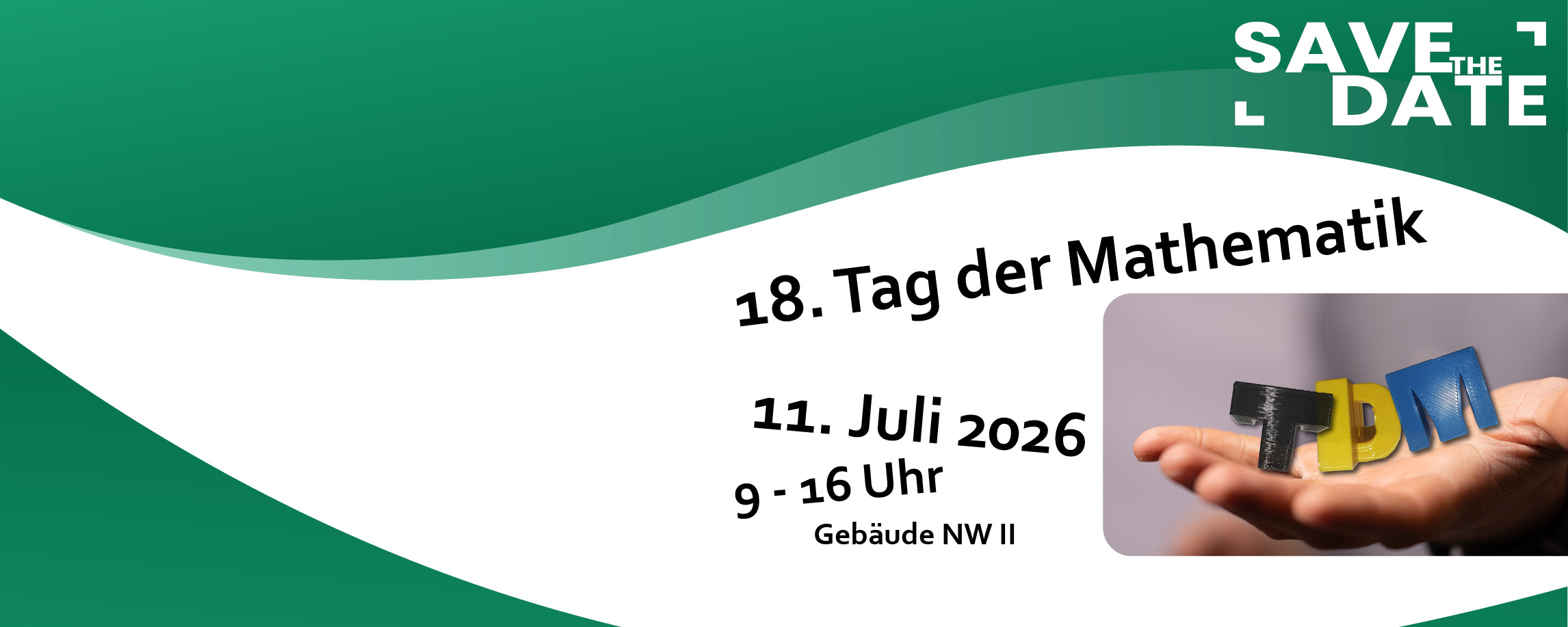 Save the Date "Tag der Mathematik 2026": 11. Juli 2026