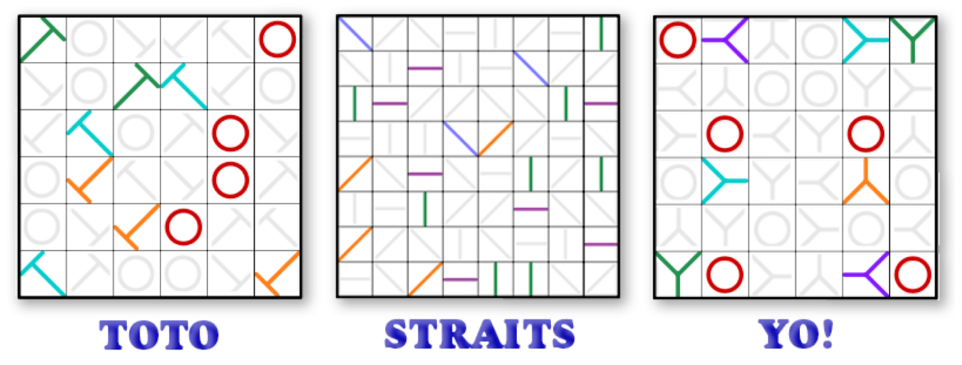 TOTO-, STRAITS- und YO!-Rätsel