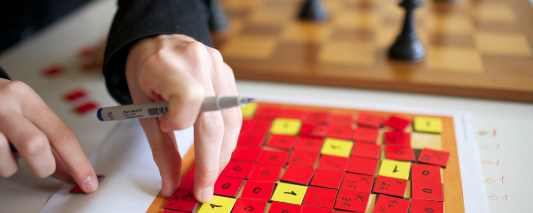 Damenspiel am Tag der Mathematik / Checkers Game at the Day of Mathematics